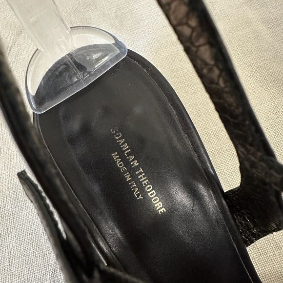 SCANLAN THEODORE Moro Heeled Sandals in Snakeskin Bronze Espresso - Picture 9 of 12